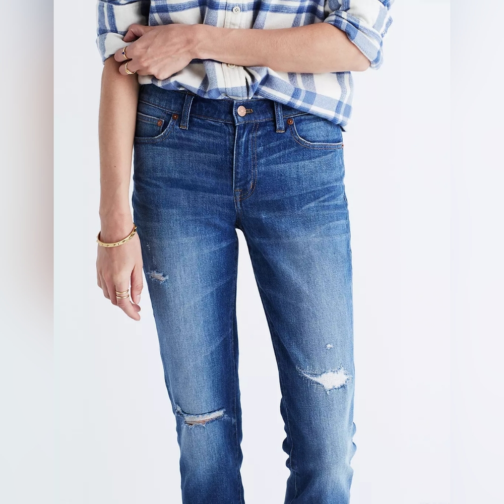 Madewell The Slim Boyjean - Rip and Repair Edition Size 25 - Picture 7 of 11